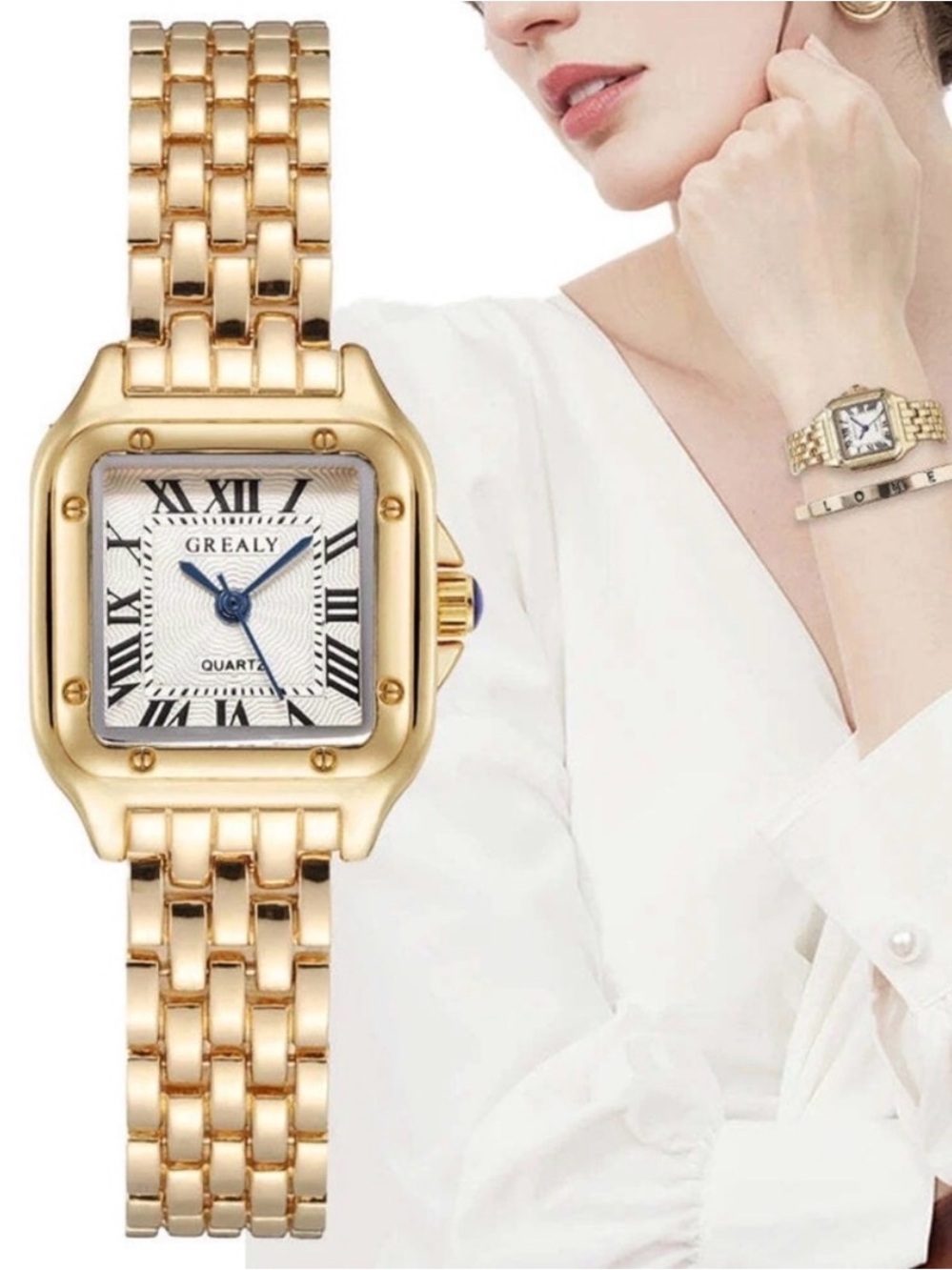 Panthere Classic Rectangle
Stainless Steel
Gold Watch - Picture 2 of 8